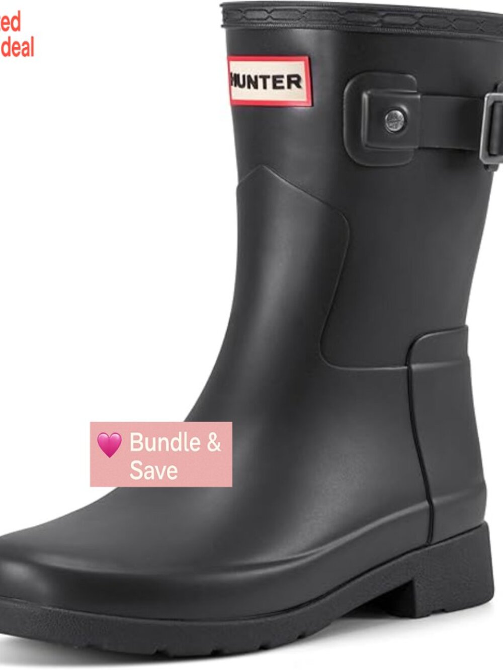 Waterproof Ankle Rain Boots with Cushioning and Flexible Sole